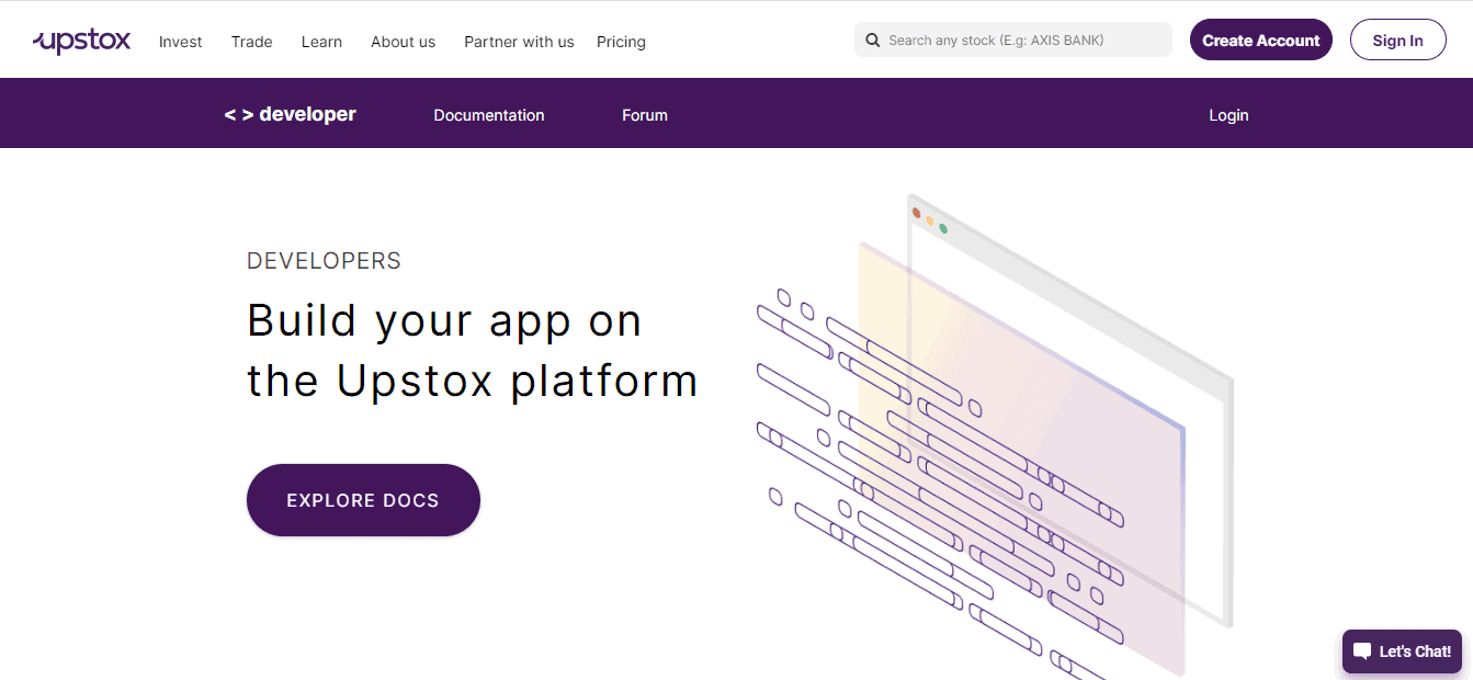 A Screenshot that shows the information about Upstox UPI on the Upstox website