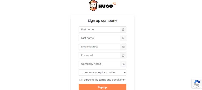 The screenshot of the home page which shows the opening page of a Corporate Account of Hugo’s Way website